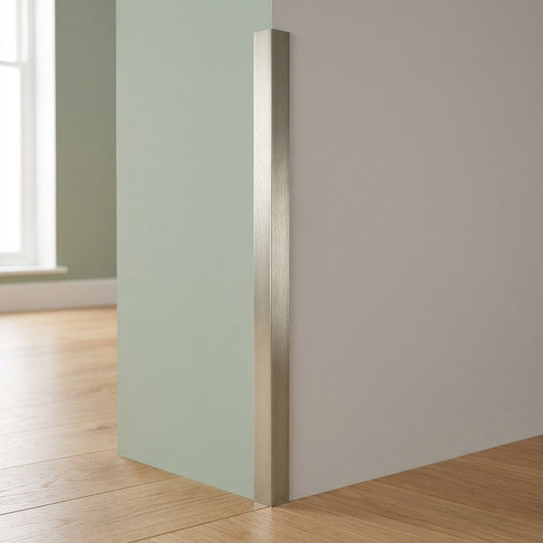 Brushed Metallic Grey Aluminium Angle Trim – 90° Equal L Profile – 5 x 5 mm to 30 x 30 mm x 1 mm Wall – 1 m (39.37 in) Length