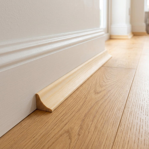Natural Pine Wood Scotia Trim – Concave Moulding – 15 x 15 mm & 20 x 20 mm – 1 m & 2.4 m Lengths