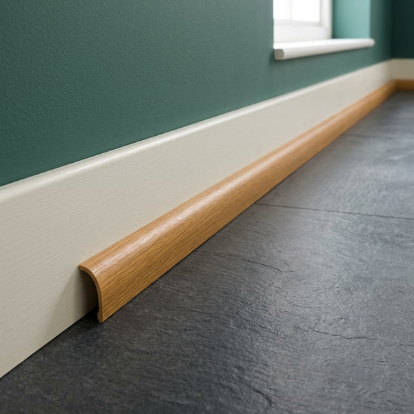 uPVC Quadrant Trim Beading – 18 mm Profile – 1 m & 2.5 m Lengths – Plain & Wood-Effect Colours