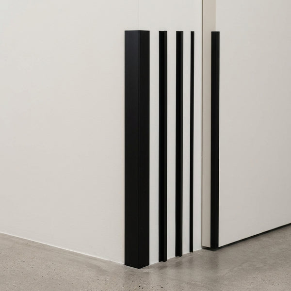 Black PVC Corner Angle Trim 90° – Equal & Unequal, 10 x 10 mm to 100 x 100 mm – 1 m & 2.48 m Lengths