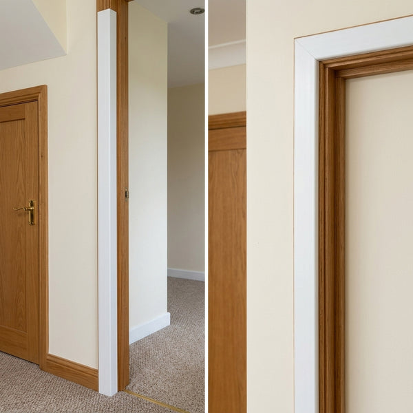 White PVC Flat Architrave Trim – 20 to 100 mm Wide x 2 mm Thick – 6 m (236.22 in) Length
