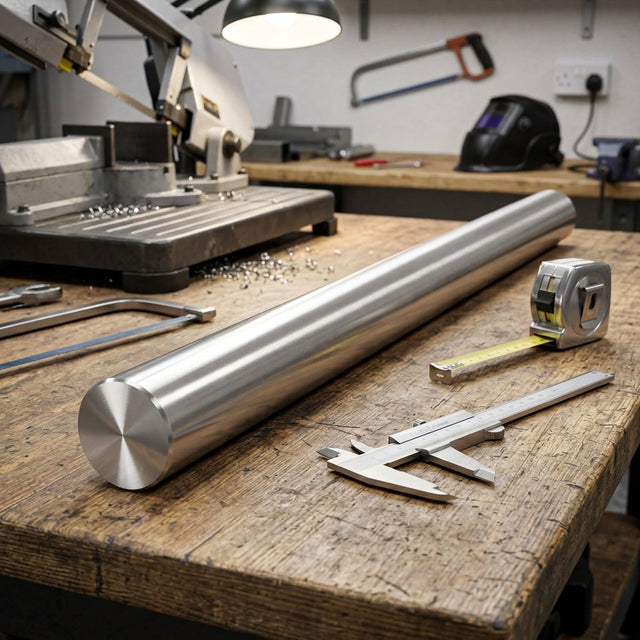 Grade 304 Stainless Steel Solid Round Bar – 3 mm to 20 mm Diameters – 1000 mm (39.37 in) Length