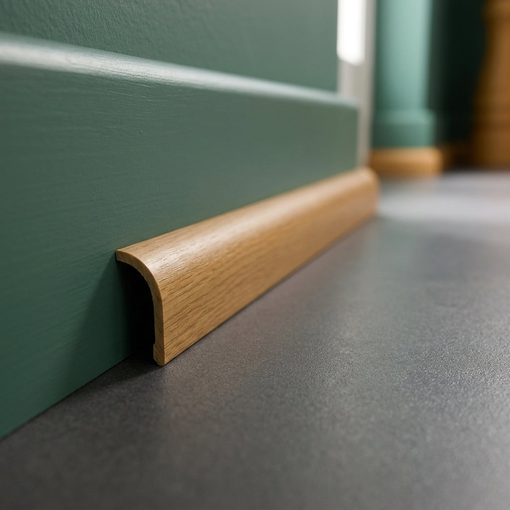 uPVC quadrant trim beading, 13 mm – close-up of the quadrant trim