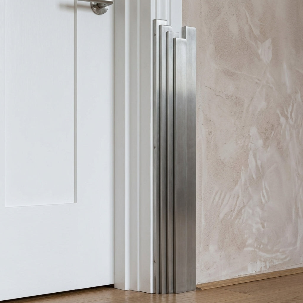 Grade 304 stainless steel flat bar – flat bars standing against a wall