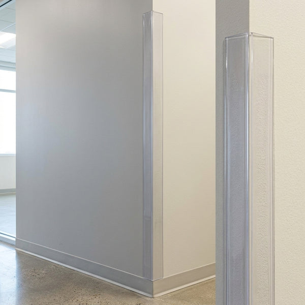 Clear PVC Corner Angle Trim – Transparent 90° Edge Protector – 9x9 mm to 50x50 mm – 1 m & 2.44 m Lengths