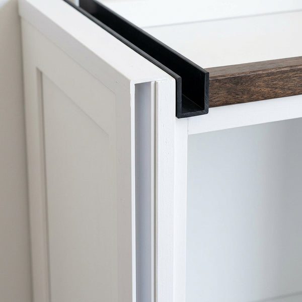 Rigid PVC U Channel Edge Trim – 6, 10, 12, 16, 19 & 25 mm Sizes – 1000 mm (39.37 in) Length – Black or White